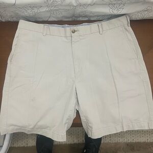 Peter Millar Light Beige Flat Front Shorts